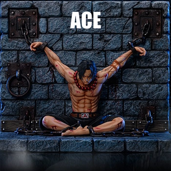 One Piece popmax dream prison Ace Fire Fist Ace battle damaged GK figure ornaments wholesale