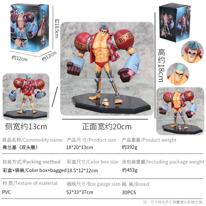 One Piece Franky Cyborg Double Head Anime Ornaments Wholesale - Image 2