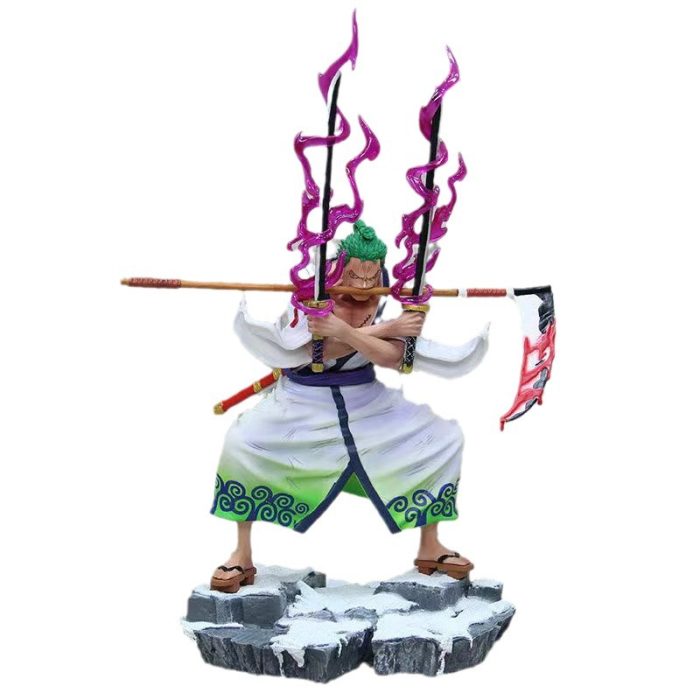 One Piece Zoro GK Purgatory Demon Slash and the Country of Three Swords Flow Ornaments Wholesale - Image 5