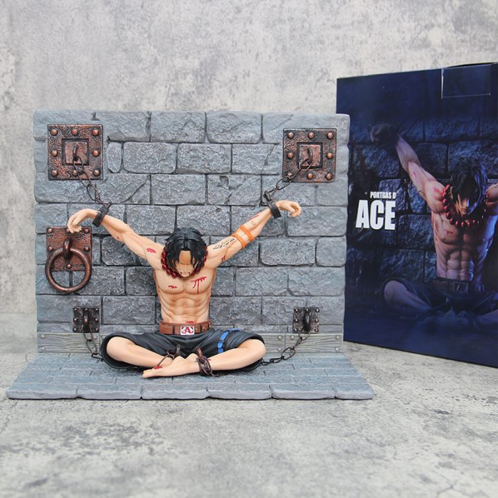 One Piece popmax dream prison Ace Fire Fist Ace battle damaged GK figure ornaments wholesale - Image 4