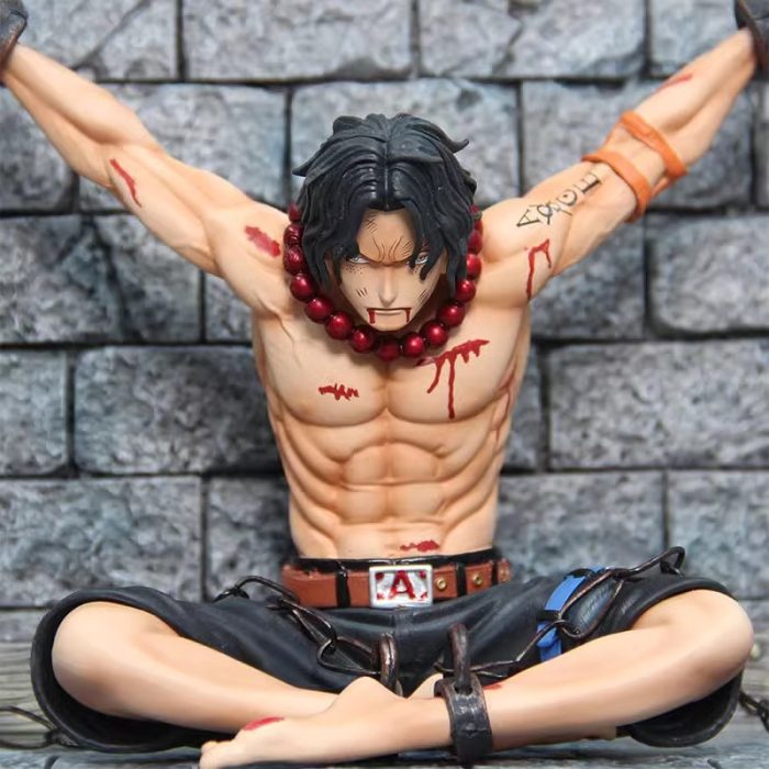 One Piece popmax dream prison Ace Fire Fist Ace battle damaged GK figure ornaments wholesale - Image 6