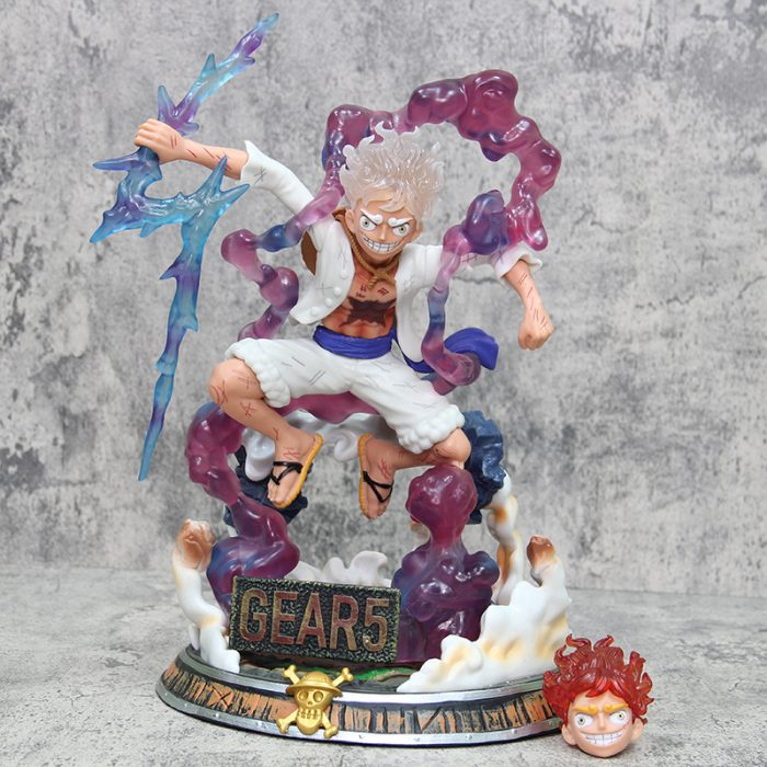 One Piece Luffy Fifth Gear Battle Nika Form GK Boxed Action Figure - Image 3