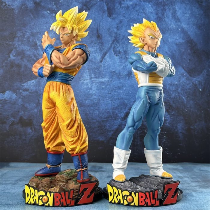 Dragon Ball Stand Goku and Vegeta resonance set Super Saiya manual