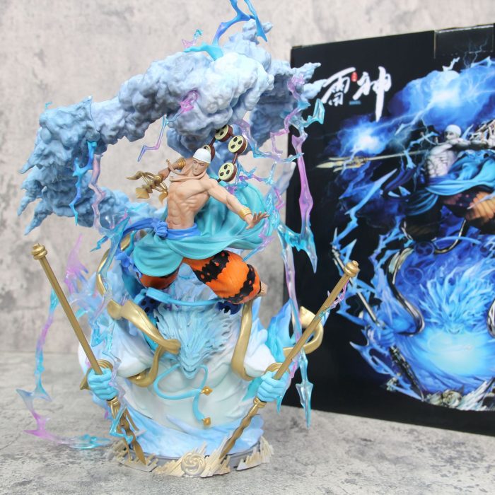 One Piece Large LS Enelu Thunder God Hand Figure Thunder Fruit Statue Model Ornaments Peripheral