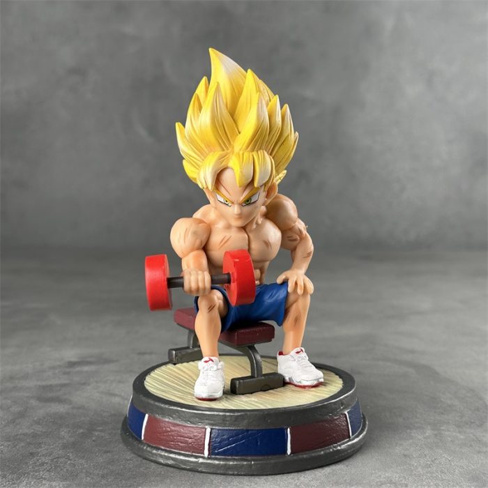 Dragon Ball CB Fitness Muscle Lifting Dumbbell Sun Wukong Anime Figure - Image 2