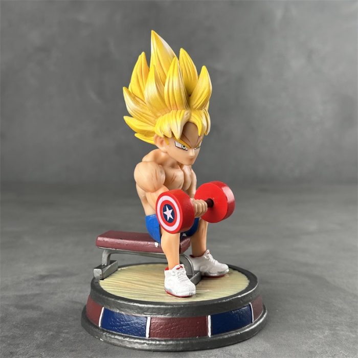 Dragon Ball CB Fitness Muscle Lifting Dumbbell Sun Wukong Anime Figure - Image 3