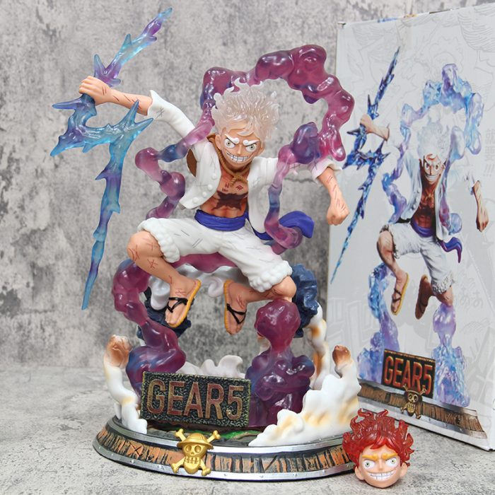 One Piece Luffy Fifth Gear Battle Nika Form GK Boxed Action Figure