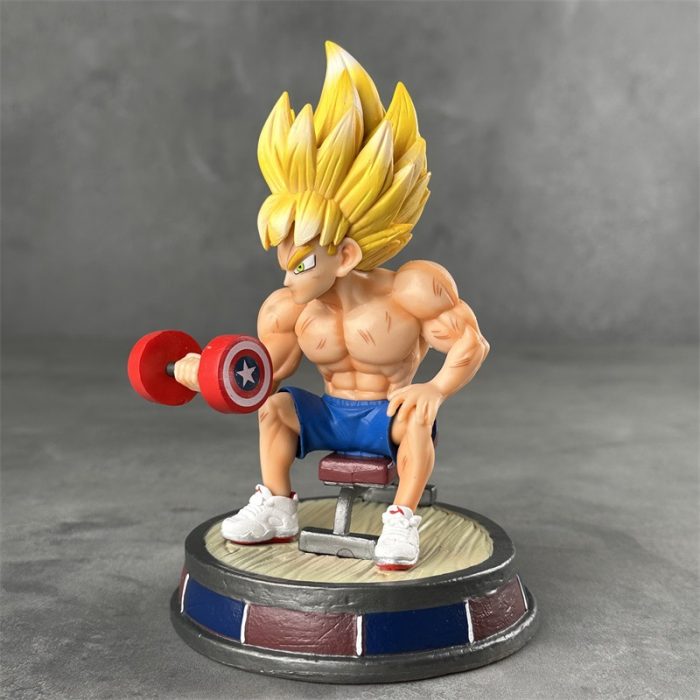 Dragon Ball CB Fitness Muscle Lifting Dumbbell Sun Wukong Anime Figure - Image 4