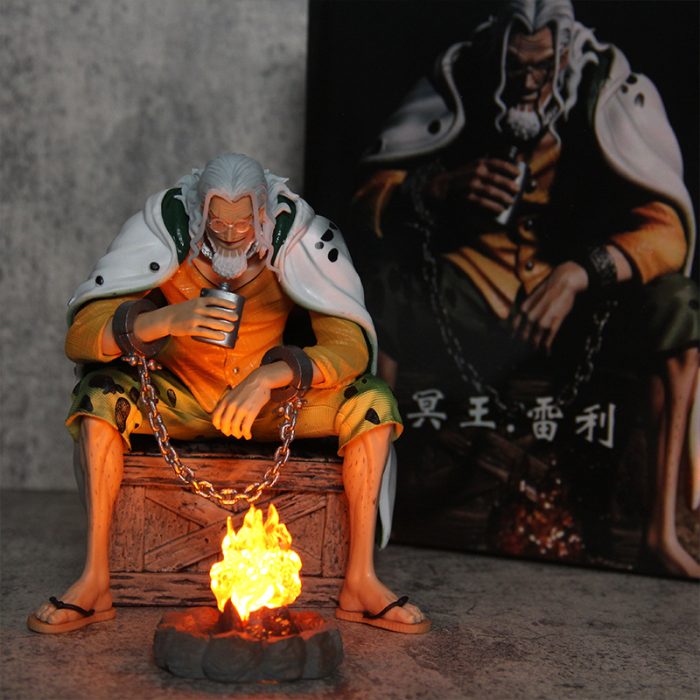 One Piece BT sitting luminous Rayleigh Pluto Rayleigh hand-made model ornaments