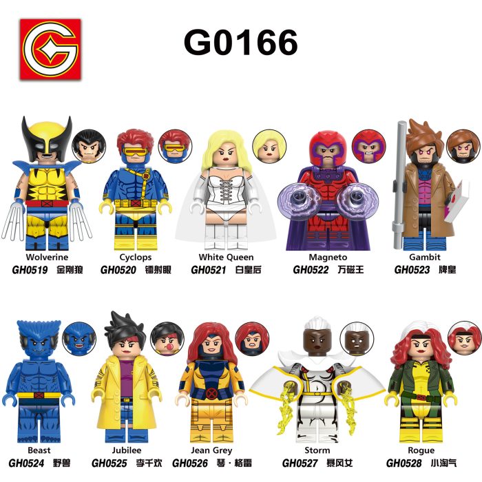 X-Men series Wolverine Magneto is compatible with Lego building blocks