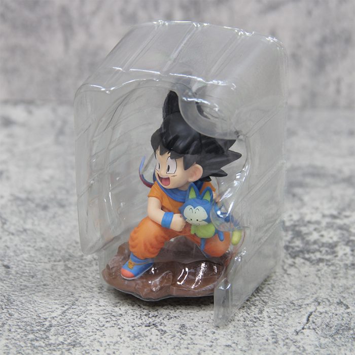 Dragon Ball Q version childhood Goku holding Poole scene decoration model - Image 3