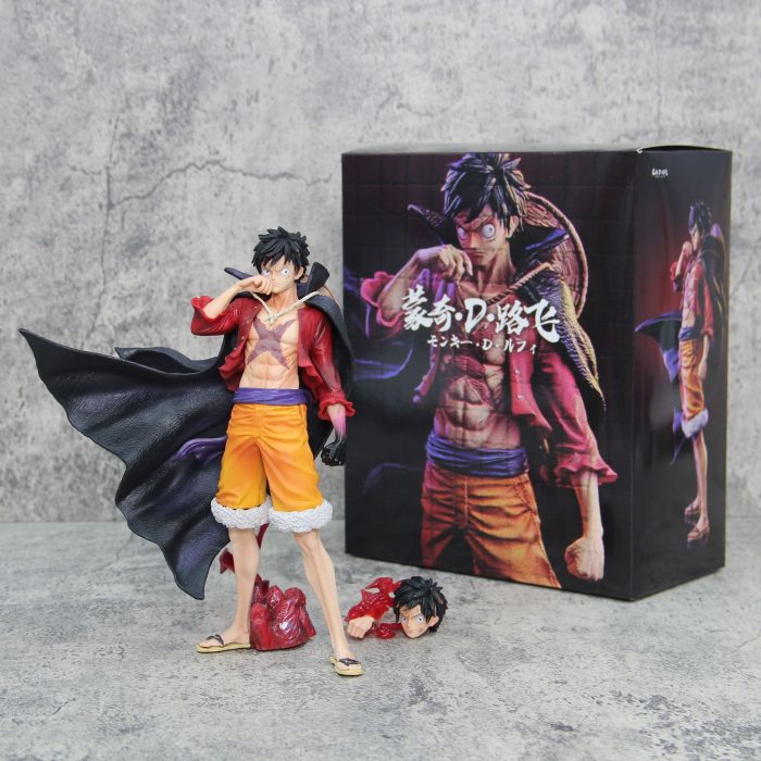 One Piece Luffy New and Old Four Emperors Series Luffy Dual Form Standing Figure - Image 4