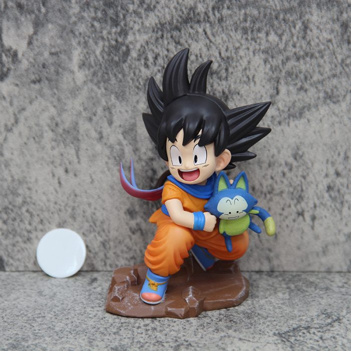 Dragon Ball Q version childhood Goku holding Poole scene decoration model - Image 4