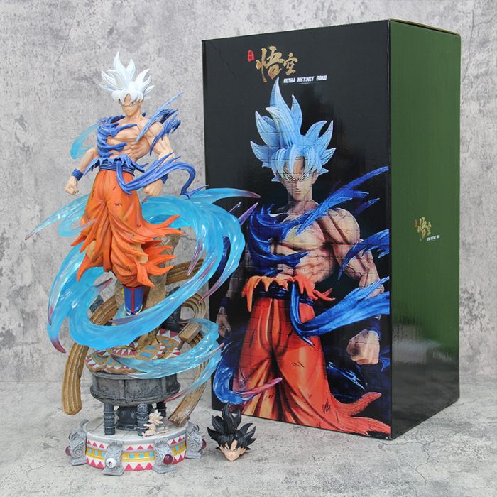 Dragon Ball Son Goku Ultra Instinct Double Head Model Anime Ornaments Wholesale