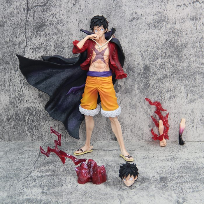 One Piece Luffy New and Old Four Emperors Series Luffy Dual Form Standing Figure - Image 5