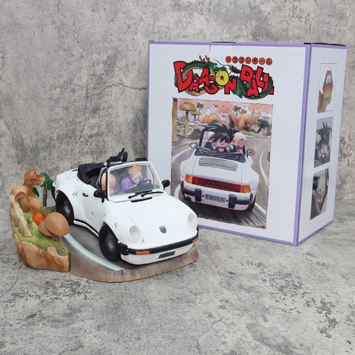 Dragon Ball Turtle Master and Apprentice Porsche Sports Car Model