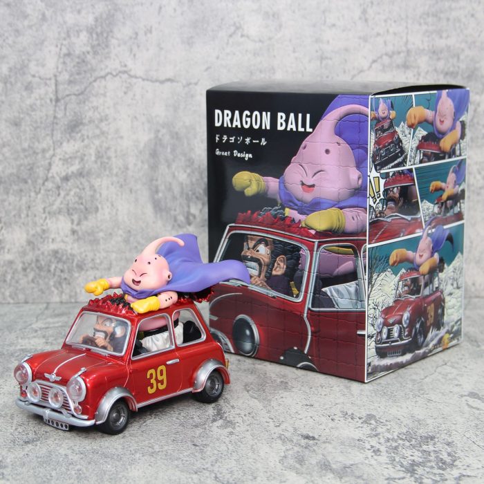 Dragon Ball motorcycle series LG Satan driving Fat Buu GK statue hand-made model ornaments gift toys