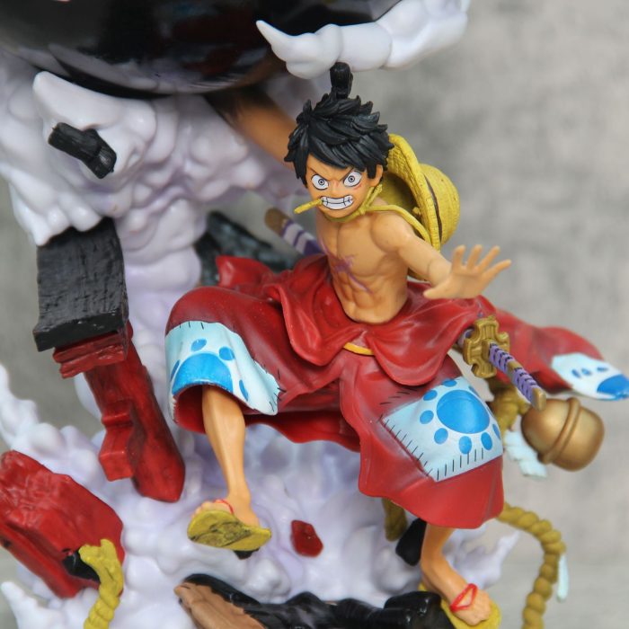 One Piece anime Wano Country Luffy GK battle scene model ornaments - Image 5