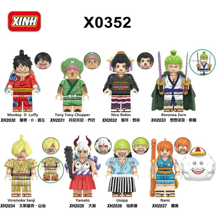 One Piece Lego building blocks toys educational assembly Japanese comic dolls