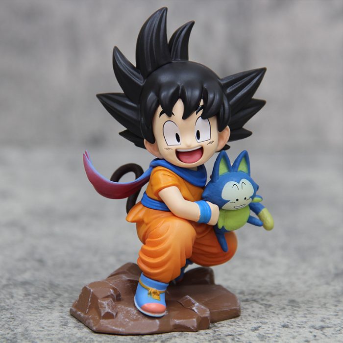 Dragon Ball Q version childhood Goku holding Poole scene decoration model - Image 5