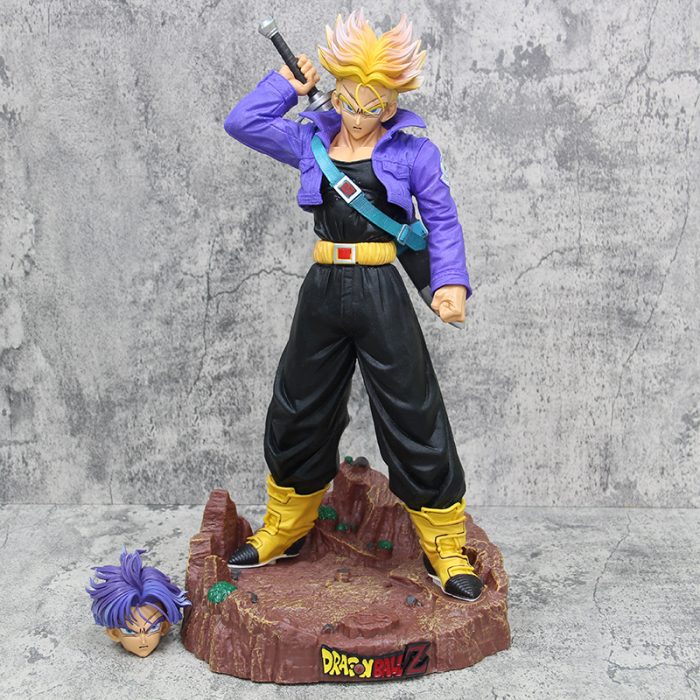 Dragon Ball Super Saiyan Future Warrior Trunks with Base - Image 5