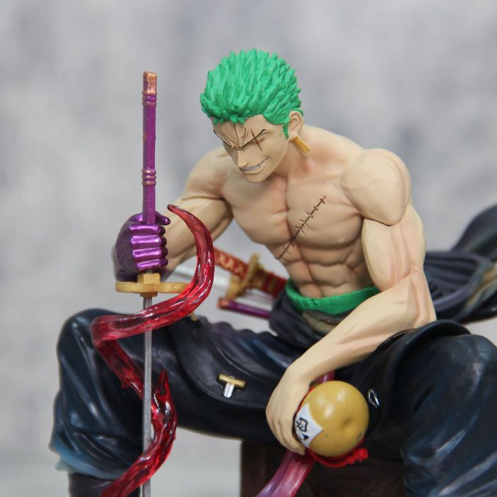 One Piece EVIL STUDIO Zoro Sitting Series First GK Double Head Figure Model - Image 7