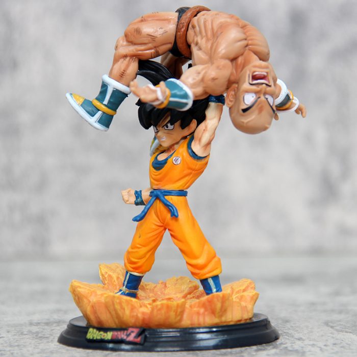 Dragon Ball WCF Super Saiyan Goku lifting Nappa model - Image 6