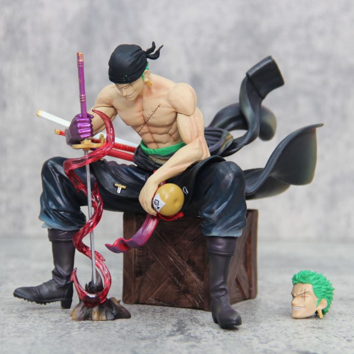 One Piece EVIL STUDIO Zoro Sitting Series First GK Double Head Figure Model - Image 8