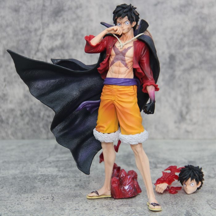 One Piece Luffy New and Old Four Emperors Series Luffy Dual Form Standing Figure - Image 7