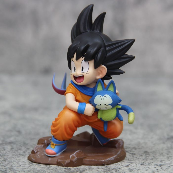 Dragon Ball Q version childhood Goku holding Poole scene decoration model - Image 6