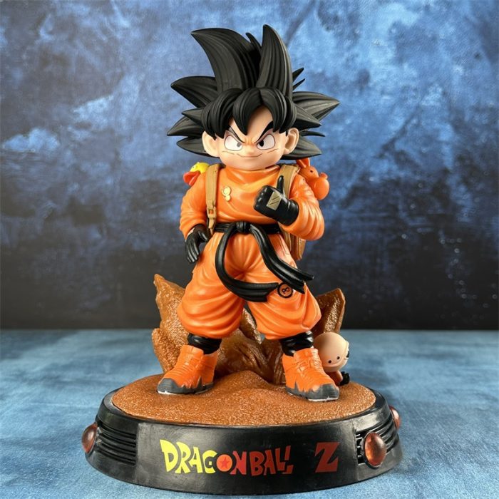 Dragon Ball Standing Travel Double Head Goku Figure Boxed with Base - Image 3