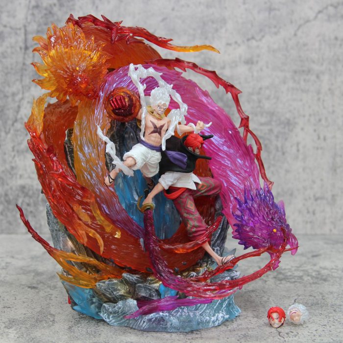 One Piece GK Red Hair and Nika Luffy Shanks Statue Scene Decoration - Image 6