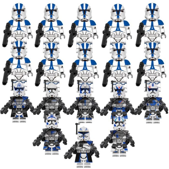 18pcs Star Wars series Lego Clone Wars Soldier Rex Jesse building blocks toy