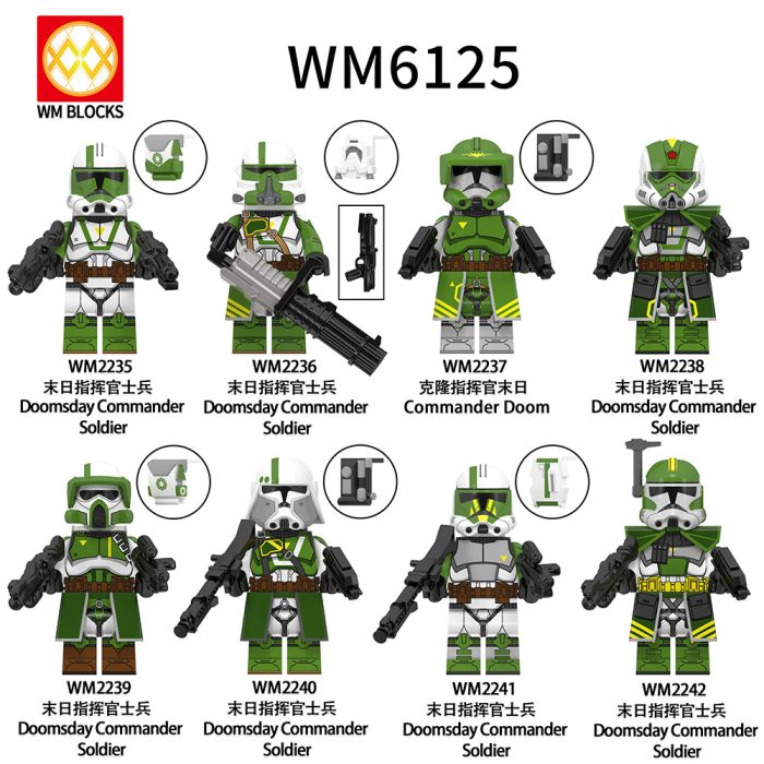 Star Wars WM6125 series Doomsday Commander Soldier Assembled Figures Building Blocks Toys Wholesale