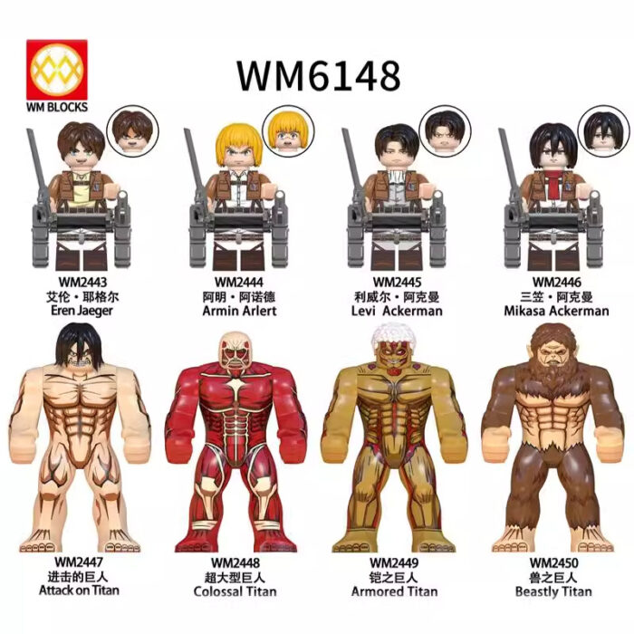 WM6148 Mini Figures Attack on Titan