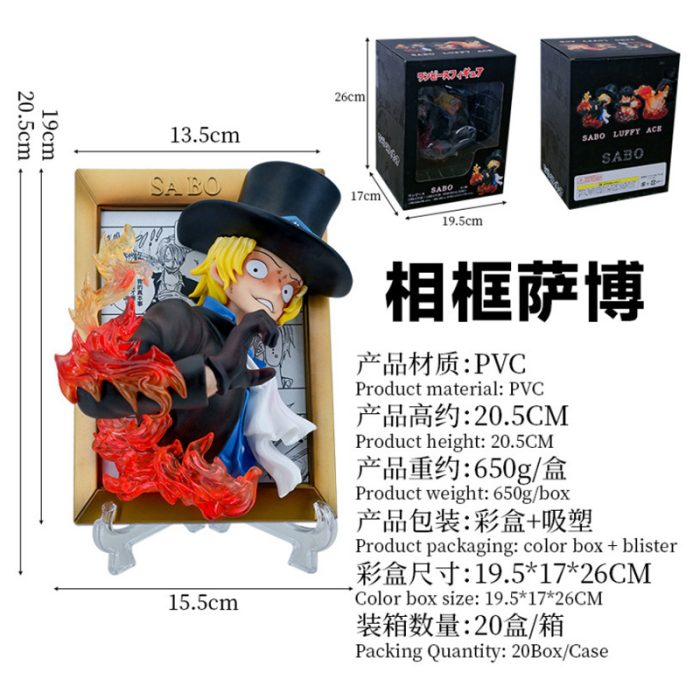 One Piece GK Gravity Sabo Ace Luffy Three Brothers Photo Frame Edition - Image 5