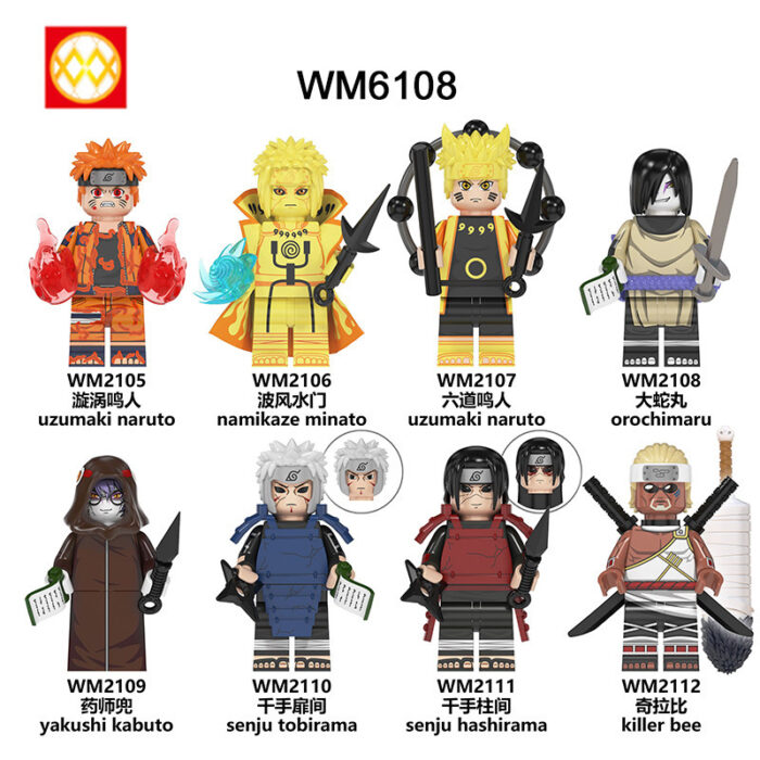 WM6106 WM6107 WM6108 LEGO Naruto Series - Image 2